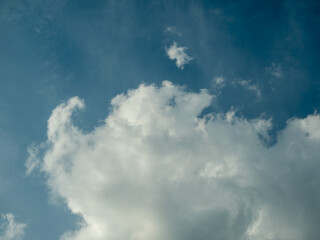 Fototapeta premium White clouds in the blue sky.