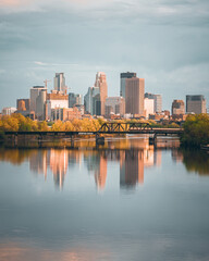Fototapeta na wymiar Minneapolis skyline
