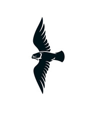 Simple Logo Style of Hawk Bird