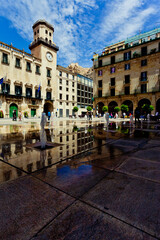 Naklejka premium The Town Hall of Alicante, Spain. 