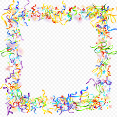 ribbon spiral confetti carnival color shine gift