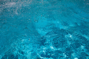 Closeup of water in pool