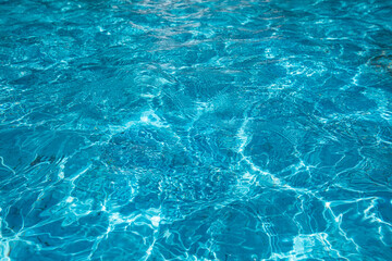 Closeup of water in pool