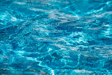 Closeup of water in pool