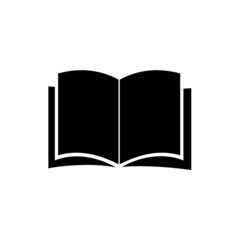 Vector open book Icon for mobile and UI