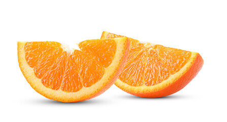 Orange slice isolated on white