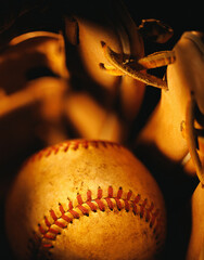 Golden baseball