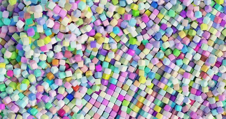 Fototapeta na wymiar background made of colorful cubes