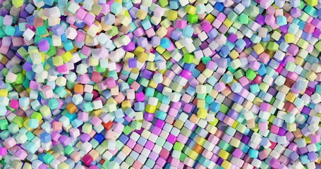 background made of colorful cubes