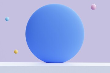 Podium for product presentation, display. 3d render