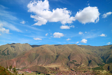 Stunning Landscape of the Sacred Valley of the Inca, Cusco Region, Peru, South America