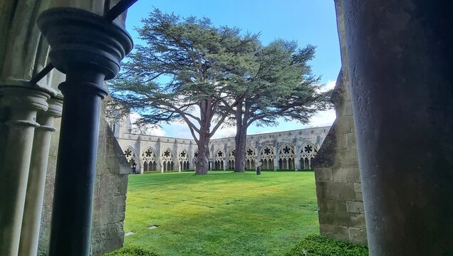 Courtyard view at Salisbury Cathedral