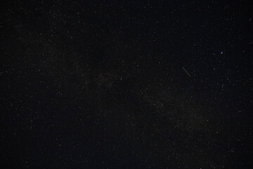 Night sky. Stars and galaxies in the sky at dusk.