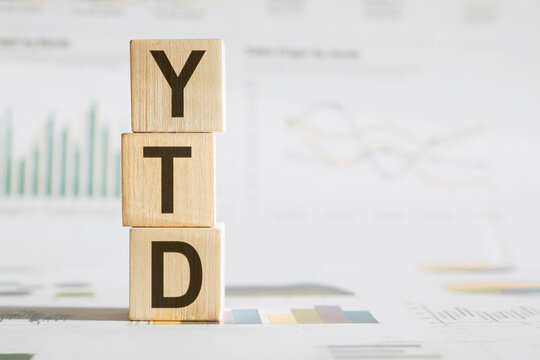 YTD - Year To Date acronym, business concept background