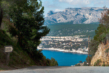 lake and mountains