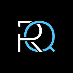 initial RQ or R Q abstract outstanding professional business awesome artistic branding company different colors illustration logo design vector emplate.