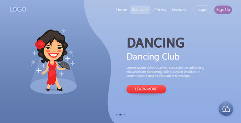 Dancing Club Website Template