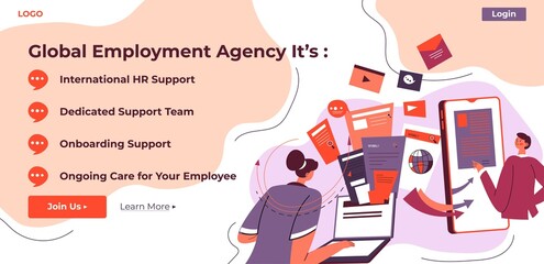 Global employment agency, HR service and help