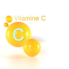 Vitamine C background C Vitamin