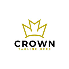 Crown Line Art  Icon Logo Design Element