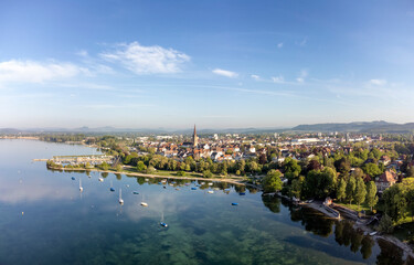 Obraz premium Die Stadt Radolfzell am Bodensee