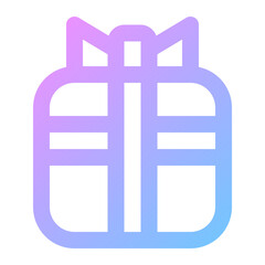 Obraz premium present gradient icon
