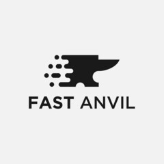 fast anvil logo or blacksmith logo