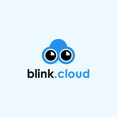 cloud eye logo or sky logo