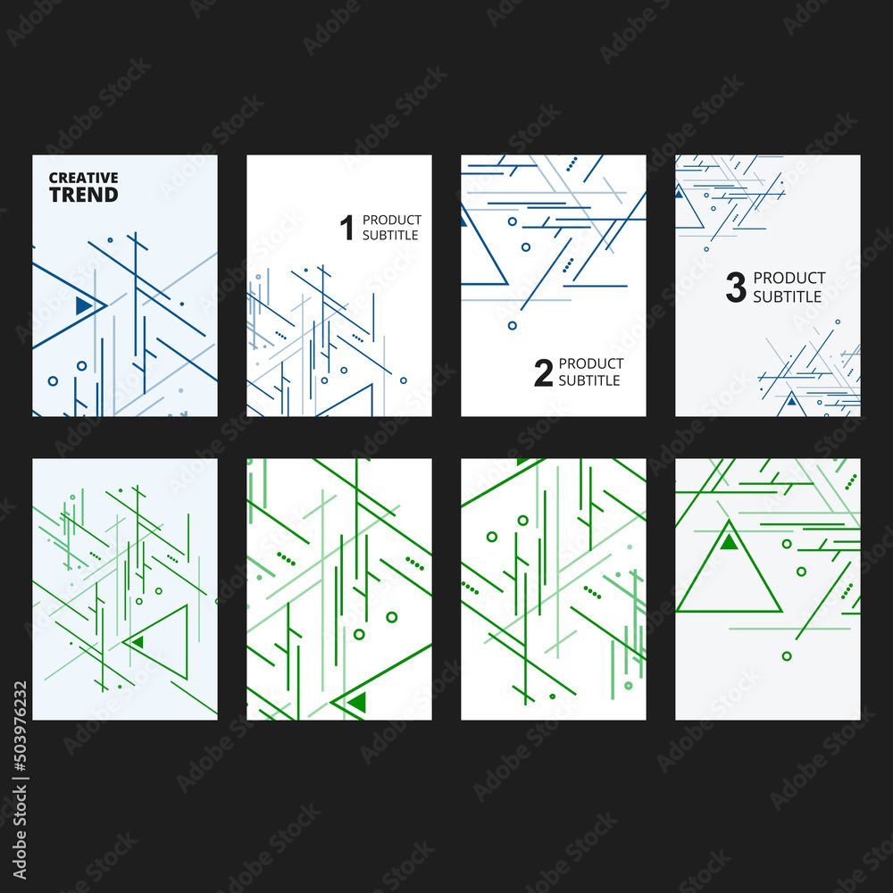 Aufkleber Vector geometric background with triangles. Cover technology pattern. Abstract lines and tiangular shapes