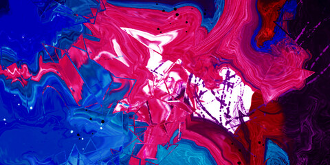 Luxurious colorful liquid marble surfaces design. Abstract pink acrylic pours liquid marble surface design. Beautiful fluid abstract paint background. close-up fragment of acrylic oil paint. 
