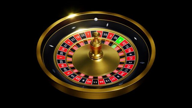 Gold and Black Colored Roulette Wheel