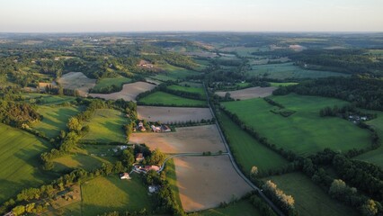 aerial view of the river