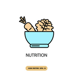 nutrition icons  symbol vector elements for infographic web