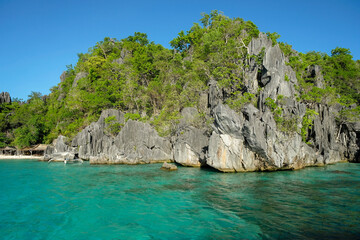 Island hopping in Coron, Palawan, Philippines.