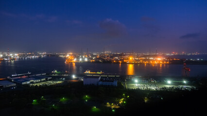 千葉市 千葉ポートタワーから見る夜景