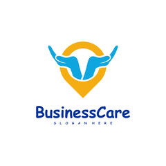 Point Care logo design vector. Icon Symbol. Template Illustration