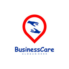 Point Care logo design vector. Icon Symbol. Template Illustration