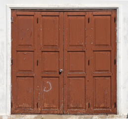 Fototapeta premium The old brown door