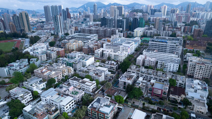 Kowloon tong inner city urban landscape