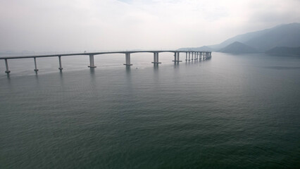 the bridge connect between Hong Kong–Zhuhai–Macau 
