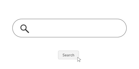 Search box vector mockup