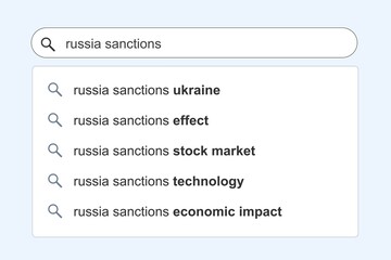 Russia sanctions Ukraine war