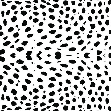Cheetah, Leopard or Jaguar (Big Cat Family) Motifs Pattern. Animal Print-Series. Vector Illustration