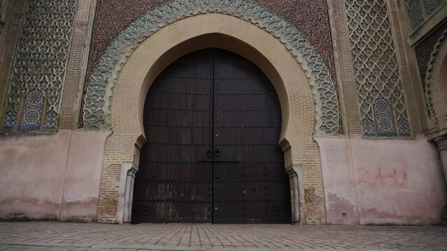 Bab Mansour Gate in Meknes , Morocco