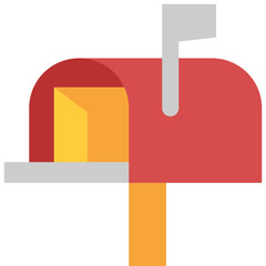postal flat icon