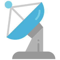 satellite dish flat icon