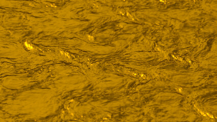 Flowing Melt Gold Fluid Art Background
