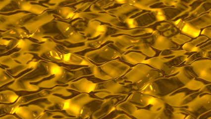 Melting Gold Metal Liquid Background
