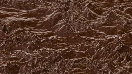 Choppy Brown Liquid Waves Background