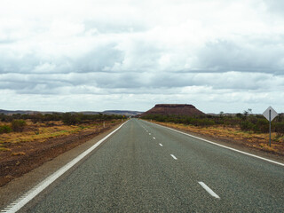 long Australian road in the middle of nowhere - Australia - streets